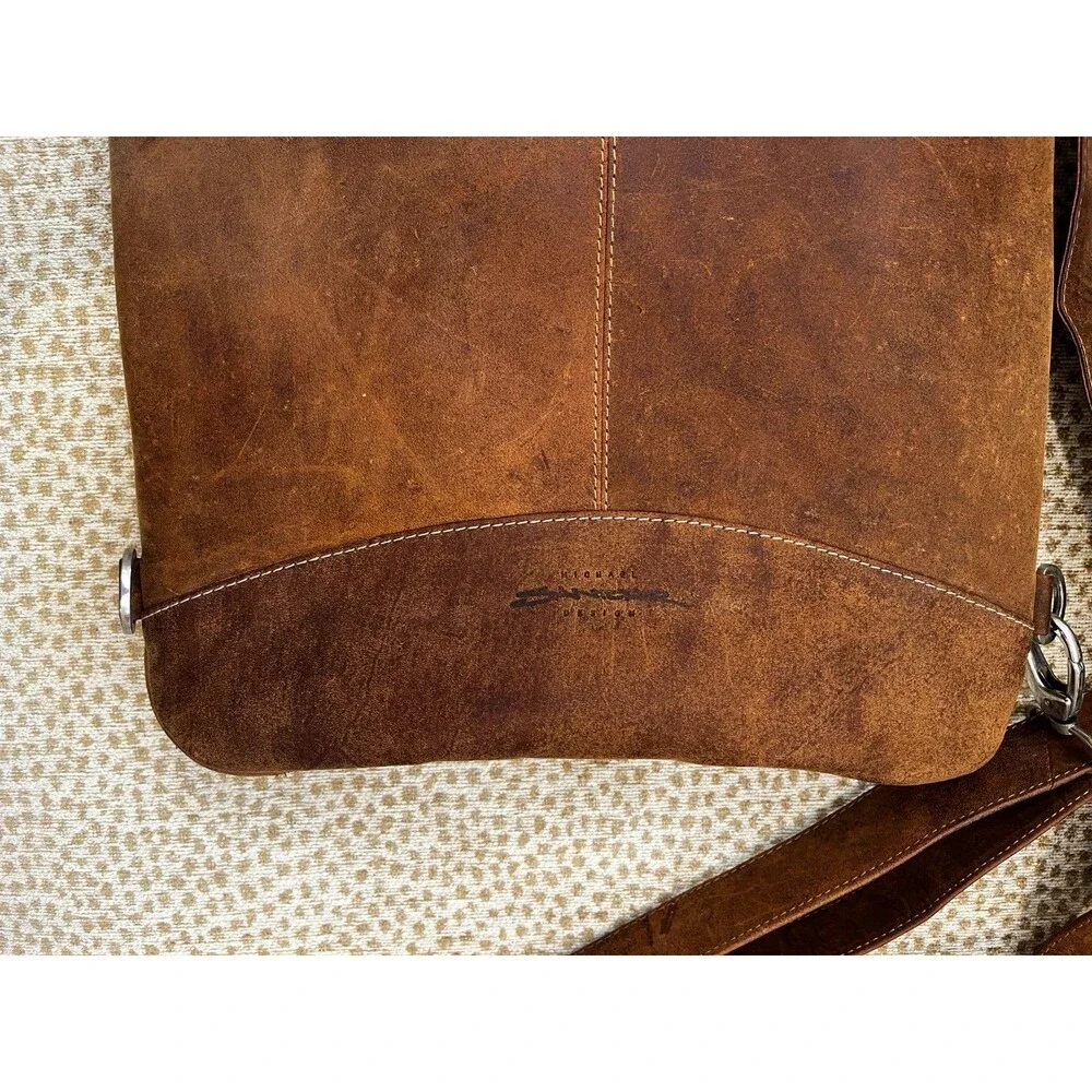SANTORO Michael Designs The Flight Jacket iPad Mac Case Brown Leather 2 Straps